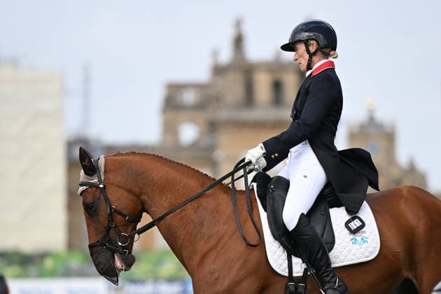 RECORD DATE NOT STATED 18th September 2026; Blenheim Palace, Woodstock, Oxfordshire, England; Blenheim Palace International Horse Trials, Day 2; Diese Du Figuier ridden by Daisy Berkeley of Great Britain during the dressage SimonxWest