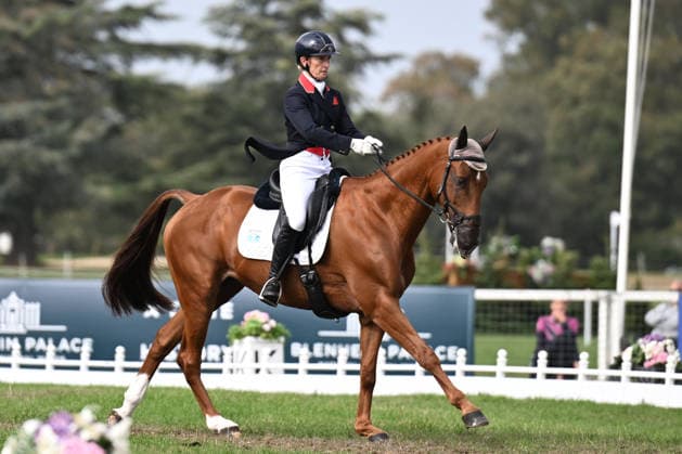 RECORD DATE NOT STATED 18th September 2026; Blenheim Palace, Woodstock, Oxfordshire, England; Blenheim Palace International Horse Trials, Day 2; Diese Du Figuier ridden by Daisy Berkeley of Great Britain during the dressage SimonxWest