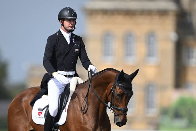 RECORD DATE NOT STATED 18th September 2026; Blenheim Palace, Woodstock, Oxfordshire, England; Blenheim Palace International Horse Trials, Day 2; Speedwell ridden by Jesse Campbell of New Zealand during the dressage SimonxWest