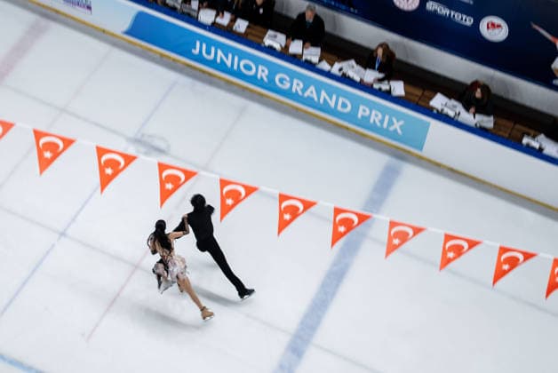 ISU Figure skating, Eiskunstlauf Junior Grand Prix Ankara 2026 ANKARA, TURKIYE - SEPTEMBER 18: The International Skating Union (ISU) Figure Skating Junior Grand Prix 2026, organized in cooperation with the ISU and the Turkish Ice Skating Federation, continues at the Cayyolu Ice Sports Hall in Ankara, Turkiye on September 18, 2026. Betul Abali Anadolu Ankara Turkey. Editorial use only. Please get in touch for any other usage.  Copyright: x2026xAnadoluxBetulxAbalix