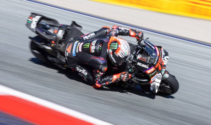 MOTORSPORTS - MotoGP, GP of Austria 2026 SPIELBERG,AUSTRIA,18.SEP.26 - MOTORSPORTS - MotoGP, Grand Prix of Austria, Red Bull Ring, practice. Image shows Marco Bezzecchi (ITA Aprilia Racing).  GEPAxpictures xHaraldxSteiner