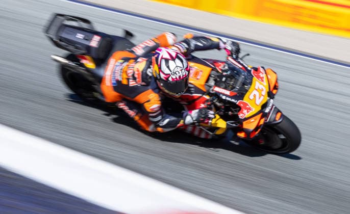 MOTORSPORTS - MotoGP, GP of Austria 2026 SPIELBERG,AUSTRIA,18.SEP.26 - MOTORSPORTS - MotoGP, Grand Prix of Austria, Red Bull Ring, practice. Image shows Enea Bastianini (ITA Red Bull KTM Tech3).  GEPAxpictures xHaraldxSteiner
