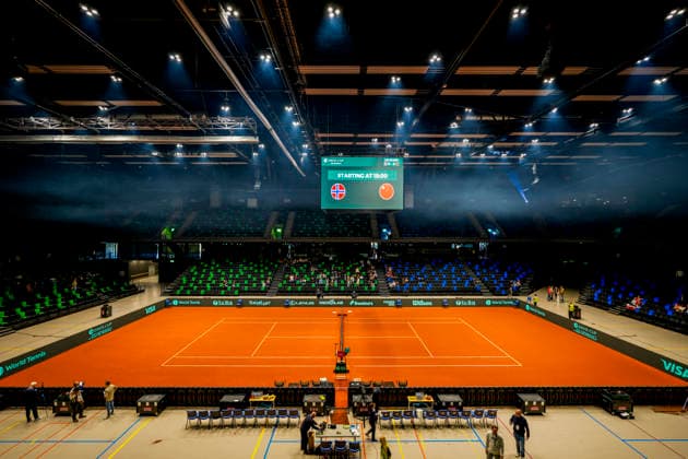 Davis Cup, Norway vs. China, Trondheim, September 18, 2026. On Friday, the Davis Cup match between Norway and China will be played at Trondheim Spektrum. Photo: Ole Martin Wold, NTB, Trondheim, Norway. FOR EDITORIAL USE ONLY. RESTRICTED USE FOR BETTING COMPANIES.  Copyright: xOlexMartinxWoldx xNTBx