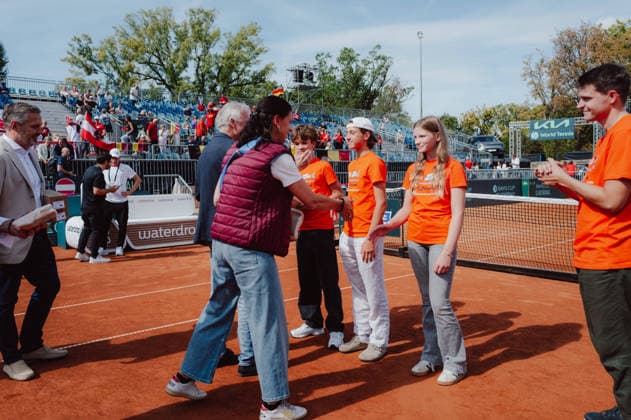 TENNIS - Davis Cup, AUT vs BEL VIENNA,AUSTRIA,18.SEP.26 - TENNIS - ITF Davis Cup, qualification round 2, Austria vs Belgium. Image shows participants.  GEPAxpictures xAlexanderxSolc