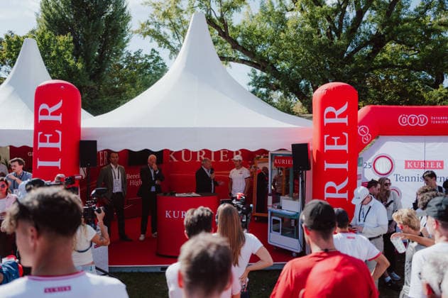 TENNIS - Davis Cup, AUT vs BEL VIENNA,AUSTRIA,18.SEP.26 - TENNIS - ITF Davis Cup, qualification round 2, Austria vs Belgium. Image shows an overview of the expert talk.  GEPAxpictures xAlexanderxSolc
