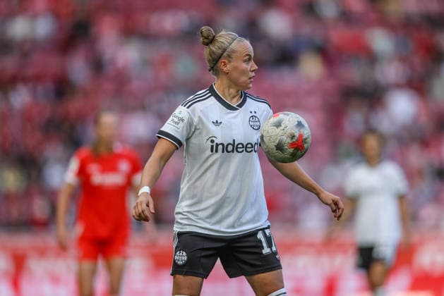 GER, Mainz, FSV Mainz 05 vs. Eintracht Frankfurt, Google Pixel Women s Bundesliga, Soccer, DFB, 2026–2027 Season, MEWA Arena, Matchday 5 in Pictures: Pia Sophie Wolter, Eintracht Frankfurt Women, 17. DFB and DFL regulations prohibit any use of photographs as image sequences and or quasi-video, September 18, 2026 Copyright: HMBxMedia HendrikxHamelau