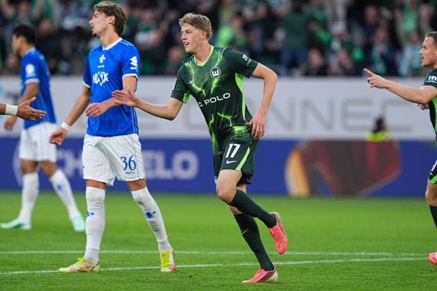 September 18, 2026, xydrx, Men s, Soccer, 2. Bundesliga, VfL Wolfsburg vs. SV Darmstadt 98, 2026–2027 season, Volkswagen Arena: Cheers after VfL Wolfsburg’s 1–0 goal scored by Alexander Bernhardsson, VfL Wolfsburg, 17. DFB regulations prohibit any use of photographs as image sequences and or quasi-video. Copyright: HMBxMedia YannisxDreimann