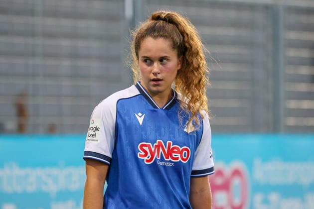 Laia Martret Jiménez, TSG 1899 Hoffenheim, Women s Bundesliga, Matchday 5, TSG 1899 Hoffenheim vs. VfL Wolfsburg on September 18, 2026, at the Dietmar Hopp Stadium in Hoffenheim, Germany; Hoffenheim, Dietmar Hopp Stadium, Germany Copyright: xFranzxReindelx