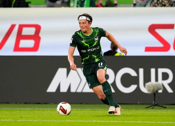 Fabian Reese, VfL Wolfsburg, 11 on the ball (GER), VfL Wolfsburg vs. SV Darmstadt 98, 2. Bundesliga, Matchday 6, 2026–27 season, Volkswagen Arena, Wolfsburg, September 18, 2026. DFL regulations prohibit any use of photographs as image sequences and or quasi-video. VfL Wolfsburg vs. SV Darmstadt 98, 2. Bundesliga, Matchday 6, 2026–27 season, September 18, 2026, Wolfsburg Copyright: xEibner-Pressefoto ScottxColemanx EP_SCN