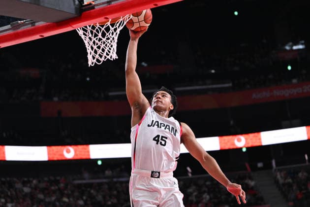 Japan v China - 20th Asian Games Aichi-Nagoya NAGOYA, JAPAN - SEPTEMBER 18: Jaheru Yamauchi (45) of Japan is in action during the men s semifinal between Japan and China on the eve of the 20th Asian Games Aichi-Nagoya at Aichi International Arena in Nagoya, Aichi, Japan, on September 18, 2026. Stringer Anadolu Nagoya Japan. Editorial use only. Please get in touch for any other usage.  Copyright: x2026xAnadoluxStringerx