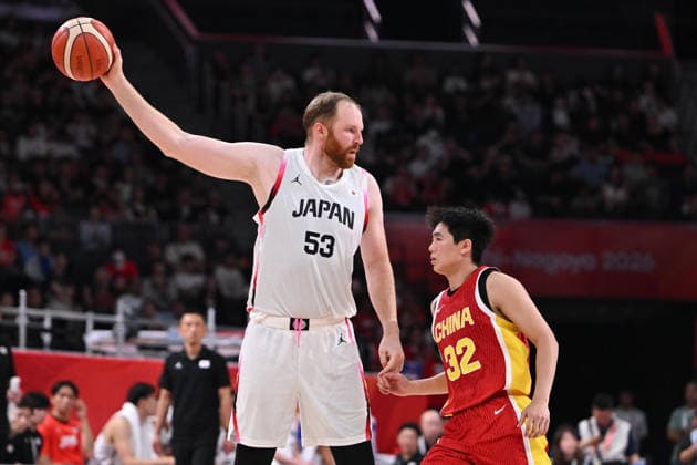 Japan v China - 20th Asian Games Aichi-Nagoya NAGOYA, JAPAN - SEPTEMBER 18: Alex Kirk (53) of Japan is in action during the men s semifinal between Japan and China on the eve of the 20th Asian Games Aichi-Nagoya at Aichi International Arena in Nagoya, Aichi, Japan, on September 18, 2026. Stringer Anadolu Nagoya Japan. Editorial use only. Please get in touch for any other usage.  Copyright: x2026xAnadoluxStringerx