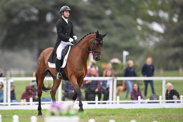 RECORD DATE NOT STATED 18th September 2026; Blenheim Palace, Woodstock, Oxfordshire, England; Blenheim Palace International Horse Trials, Day 2; Coombeland Semilly ridden by Rupert Batting of Great Britain during the dressage SimonxWest