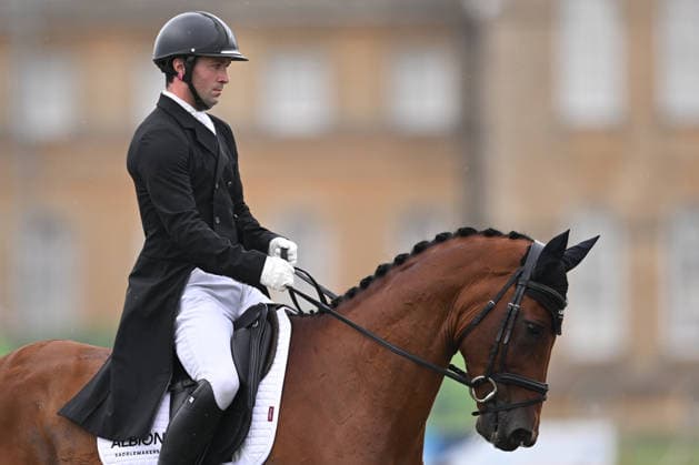 RECORD DATE NOT STATED 18th September 2026; Blenheim Palace, Woodstock, Oxfordshire, England; Blenheim Palace International Horse Trials, Day 2; Coombeland Semilly ridden by Rupert Batting of Great Britain during the dressage SimonxWest