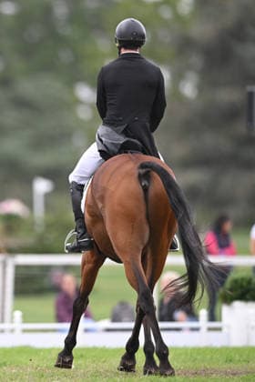RECORD DATE NOT STATED 18th September 2026; Blenheim Palace, Woodstock, Oxfordshire, England; Blenheim Palace International Horse Trials, Day 2; Coombeland Semilly ridden by Rupert Batting of Great Britain during the dressage SimonxWest