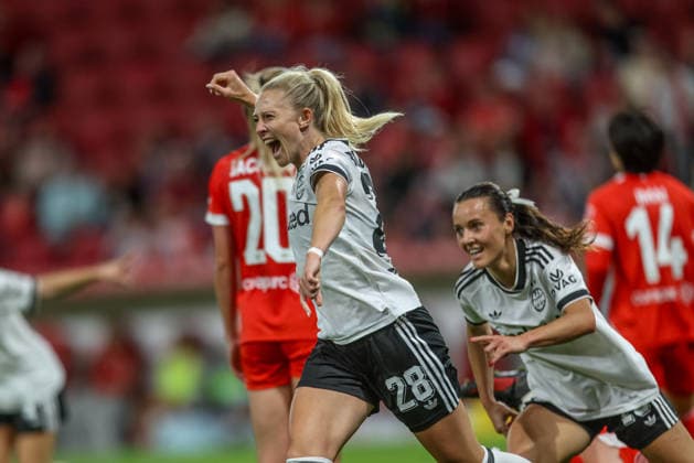 GER, Mainz, FSV Mainz 05 vs. Eintracht Frankfurt, Google Pixel Women s Bundesliga, Soccer, DFB, 2026–2027 Season, MEWA Arena, Matchday 5 in Pictures: Rebecka Blomqvist, Eintracht Frankfurt Women, 28, Goal, Celebration and Joy, Emotions, 3–2. DFB and DFL regulations prohibit any use of photographs as image sequences and or quasi-video, September 18, 2026 Copyright: HMBxMedia HendrikxHamelau