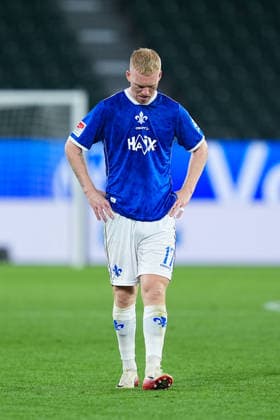 September 18, 2026, xydrx, Men s, Soccer, 2. Bundesliga, VfL Wolfsburg vs. SV Darmstadt 98, 2026–2027 Season, Volkswagen Arena, Kai Klefisch, SV Darmstadt 98, 17 disappointed after the loss. DFB regulations prohibit any use of photographs as image sequences and or quasi-video. Copyright: HMBxMedia YannisxDreimann