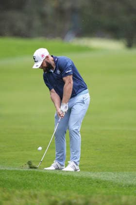 VIRGINIA WATER, ENGLAND - SEPTEMBER 18: Tyrrell Hatton (ENG) plays from the thirteenth fairway during Round 2 at the BMW PGA, Golf Herren Championship at Wentworth Golf Club, Virginia Water on September 18, 2026 in Surrey, England The BMW PGA Championship