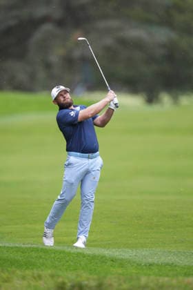 VIRGINIA WATER, ENGLAND - SEPTEMBER 18: Tyrrell Hatton (ENG) plays from the thirteenth fairway during Round 2 at the BMW PGA, Golf Herren Championship at Wentworth Golf Club, Virginia Water on September 18, 2026 in Surrey, England The BMW PGA Championship