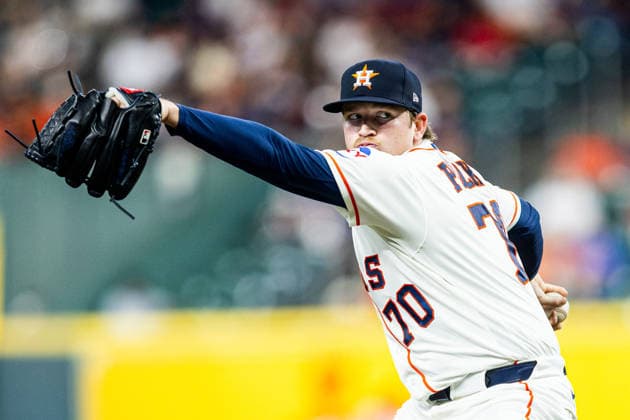 September 17, 2026, Houston, Texas, USA: Houston Astros pitcher ETHAN PECKO (70) pitches during a game against the Kansas City Royals at Daikin Park. Houston USA - ZUMAh306 20260917_zsp_h306_011 Copyright: xOscarxHerrerax