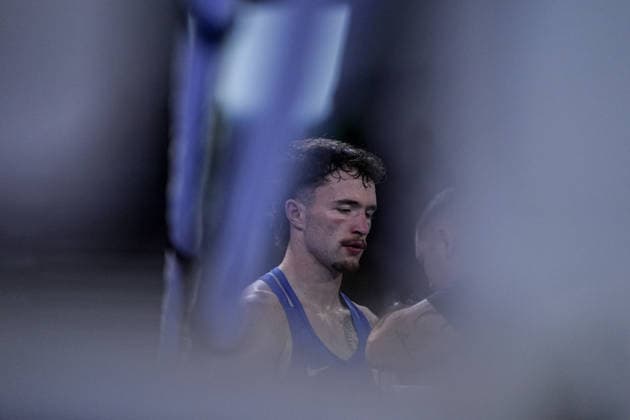 2026 European Boxing Championships in Sofia SOFIA, BULGARIA - SEPTEMBER 18: Dena Clancy competes against Mohamed Siala (not seen) in the men s 65kg category at the 2026 European Boxing Championships held at Asics Arena in Sofia, Bulgaria, on September 18, 2026. Osmancan Gurdogan Anadolu Sofia Bulgaria. Editorial use only. Please get in touch for any other usage.  Copyright: x2026xAnadoluxOsmancanxGurdoganx