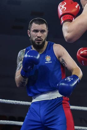 2026 European Boxing Championships in Sofia SOFIA, BULGARIA - SEPTEMBER 18: Leon Kermas (red) of Estonia competes against Andrei Chiriacov (blue) of Moldova in the men s 85kg category during the 2026 European Boxing Championships are held at Asics Arena in Sofia, Bulgaria, on September 18, 2026. Osmancan Gurdogan Anadolu Sofia Bulgaria. Editorial use only. Please get in touch for any other usage.  Copyright: x2026xAnadoluxOsmancanxGurdoganx