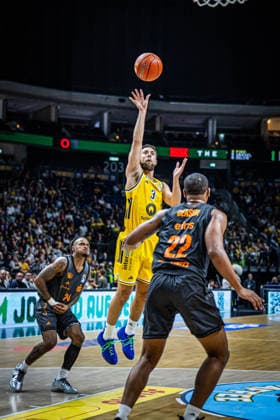 Basketball Berlin, September 18, 2026; 2026–2027 Season; EasyCredit BBL 1 Bundesliga Men s Division; Alba Berlin vs. NINERS Chemnitz; Jordan Ford (Alba Berlin), No. 03