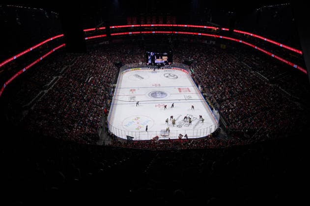 COLOGNE, GERMANY - 18 SEPTEMBER, 2026: - The PENNY DEL Ice hockey, Eishockey match Koelner Haie vs. Grizzlys Wolfsburg at LANXESS arena.  Copyright: xVitaliixKliuievx