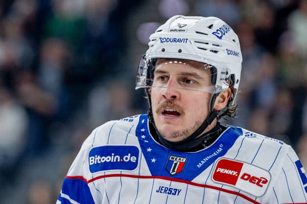 Leon Gawanke, Adler Mannheim, 09 Portrait, GER, EHC Red Bull Munich vs. Adler Mannheim, Ice Hockey, DEL, 2026–2027 Season, Matchday 1, September 18, 2026. Photo: HMB Media, Heike Feiner Copyright: HMBxMedia HeikexFeiner