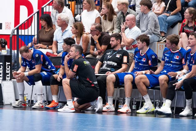 The Point Within Reach, Yet Lost, Matthias Flohr, HBW Balingen Weilstetten, Trainer, Coach, HBW Balingen Weilstetten vs. TVB Stuttgart, GER, Opel 1 Handball Bundesliga, Championship, Matchday 5, 2026–2027 Season, September 18, 2026, Eibner Press Photo: Andreas Ulmer, HBW Balingen Weilstetten vs. TVB Stuttgart, GER, Opel 1 Handball Bundesliga, Championship, Matchday 5, 2026–2027 Season, September 18, 2026, Balingen Copyright: xEibner-Pressefoto AndreasxUlmerx EP_AUR
