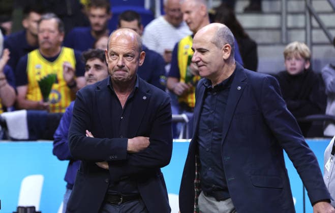 General Manager Marco Baldi, Sports Director Himar Ojeda, Action, Upper Body, Sports, Basketball, BBL, Bundesliga, Men s 1, Matchday, 2026–2027 Season, September 18, 2026, ALBA Berlin vs. Niners Chemnitz 99ers