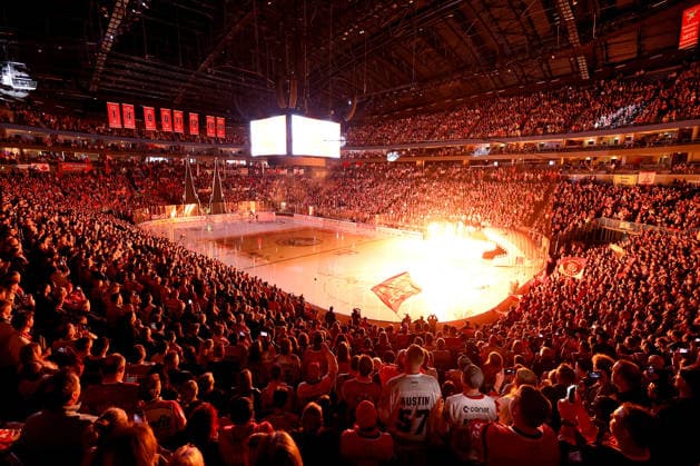 September 18, 2026, Ice Hockey, DEL, Kölner Haie vs. Grizzlys Wolfsburg, Matchday 1, 2026–27 Season, Lanxess Arena Cologne (interior view), North Rhine-Westphalia, Germany