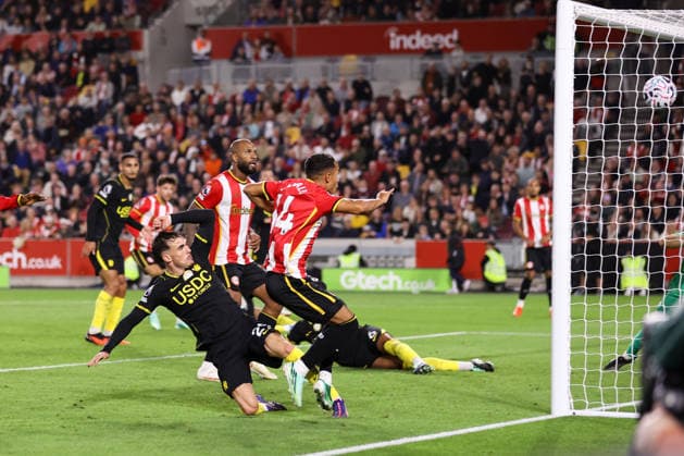 Brentford gegen Chelsea, 18. September 2026, London, Premier League, Fußball: Brentford gegen Chelsea – Fabio Carvalho von Brentford erzielt das dritte Tor. Foto: Jacques Feeney. Abseits. London, Großbritannien  Copyright: xJacquesxFeeneyx xOffsidexOffside