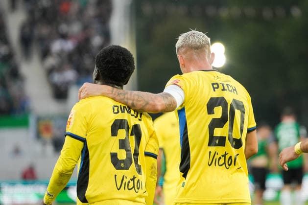 Germany 3rd Division 2026–2027, Matchday 6: SC Preußen Münster vs. 1 FC Saarbrücken, Wednesday, September 16, 2026, LVM Preußenstadion, Münster, North Rhine-Westphalia, Germany; Goal celebration, joy, emotions, team; Goal to make it 0–2 by Kelsey Owusu (1 FC Saarbrücken), 31 Florian Pick (1 FC Saarbrücken), 20 Copyright: xMerlexKölkingx