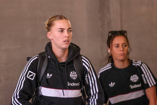 GER, Mainz, FSV Mainz 05 vs. Eintracht Frankfurt, Google Pixel Women’s Bundesliga, Soccer, DFB, 2026–2027 Season, MEWA Arena, Matchday 5 in pictures: Laura Freigang, Eintracht Frankfurt Women 10. DFB and DFL regulations prohibit any use of photographs as image sequences and or quasi-video. September 18, 2026 Copyright: HMBxMedia HendrikxHamelau