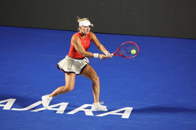 WTA GUADALAJARA OPEN 2026 WTA GUADALAJARA OPEN 2026 LIUDMILA SAMSONOVA VS PEYTON STEARNS 09 18 2026 GUADALAJARA, JALISCO Action photo of Peyton Stearns of the United States during a semifinal match at the 2026 WTA Guadalajara Open, held at the Centro Panamericano de Tenis in Guadalajara, Jalisco, Mexico Action photo of Peyton Stearns of the United States during a semifinal match of the 2026 WTA Guadalajara Open held at the Centro Panamericano de Tenis in Guadalajara, Jalisco, Mexico GUADALAJARA, JALISCO, MEXICO Copyright: xIMAGENSHOPxAGENCIAxFOTOGRAFICAx