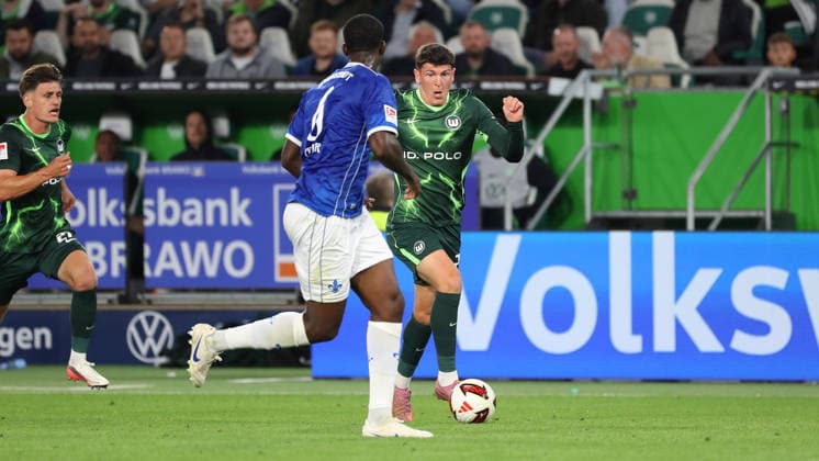 VfL vs. Darmstadt, 2. Bundesliga Wolfsburg, September 18, 2026, Soccer, Men s, 2. Bundesliga, 2026–2027 Season, VfL Wolfsburg vs. SV Darmstadt 98, Alessio Besio, VfL Wolfsburg, DFL, DFB. REGULATIONS PROHIBIT ANY USE OF PHOTOGRAPHS AS IMAGE SEQUENCES AND OR QUASI-VIDEO. Volkswagen Arena, Lower Saxony, Germany