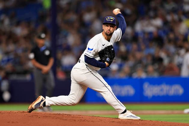 September 18, 2026, St. Petersburg, Florida, USA: Tampa Bay Rays starting pitcher Ian Seymour (61) delivers a pitch during an MLB, Baseball Herren, USA game against the Boston Red Sox on September 18, 2026 at Tropicana Field. The Red Sox beat the Rays 4-2. St. Petersburg USA - ZUMAh180 20260918_zsp_h180_004 Copyright: xKimxHukarix