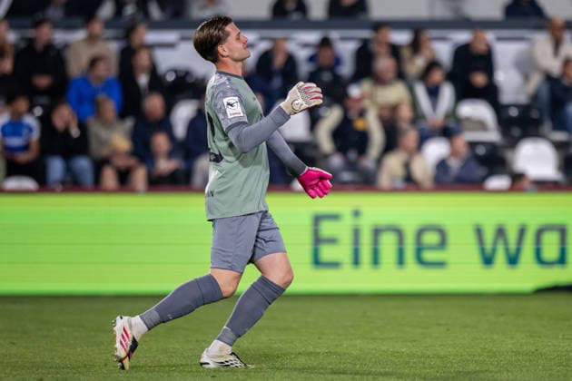 Mark Rajkovacic, FC Würzburger Kickers, age 33, reacts. GER, SC Verl vs. FC Würzburger Kickers, soccer, 3rd Division, Matchday 7, 2026–2027 season, September 18, 2026 DFL regulations prohibit any use of photographs as image sequences and or quasi-video GER, SC Verl vs. FC Würzburger Kickers, soccer, 3. Liga, Matchday 7, 2026–2027 season, September 18, 2026, Verl Copyright: xEibner-Pressefoto JanxRollingerx EP_JSK