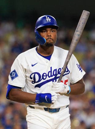 September 18, 2026, Los Angeles, California, USA: Josue DePaula 95 of the Los Angeles Dodgers at bat during a regular-season MLB, Baseball Herren, USA game against the San Francisco Giants on Friday September 18, 2026 at Dodger Stadium in Los Angeles, California. Dodgers defeat Giants, 8-2. JAVIER ROJAS PI Los Angeles USA - ZUMAp124 20260918_zaa_p124_010 Copyright: xJavierxRojasx