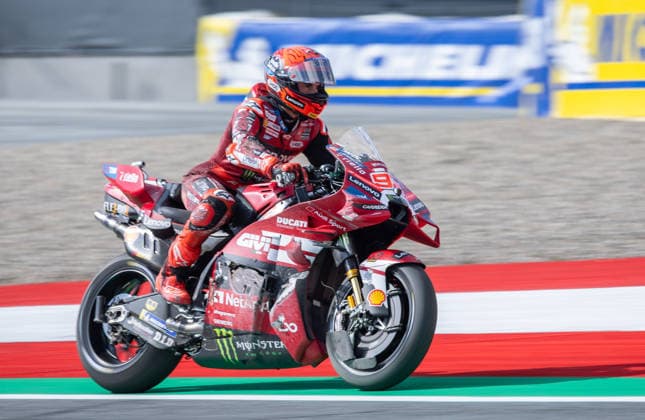 MOTORSPORTS - MotoGP, GP of Austria 2026 SPIELBERG,AUSTRIA,19.SEP.26 - MOTORSPORTS - MotoGP, Grand Prix of Austria, Red Bull Ring, practice and qualifying. Image shows Marc Marquez (ESP Ducati Lenovo Team).  GEPAxpictures xHaraldxSteiner
