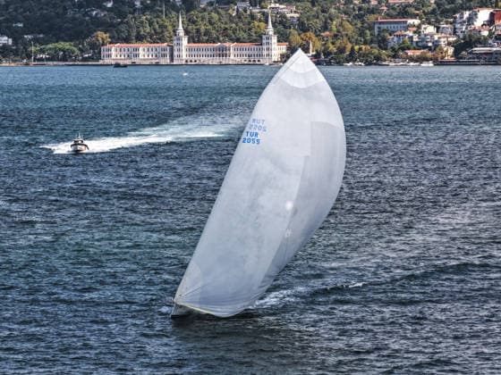 25th Bosphorus Cup in Istanbul ISTANBUL, TURKIYE - SEPTEMBER 19 : An aerial view of the 25th Bosphorus Cup sailing races, continue on its third day in Istanbul, Turkiye on September 19, 2026. Muhammed Enes Yildirim Anadolu Istanbul Turkey. Editorial use only. Please get in touch for any other usage.  Copyright: x2026xAnadoluxMuhammedxEnesxYildirimx