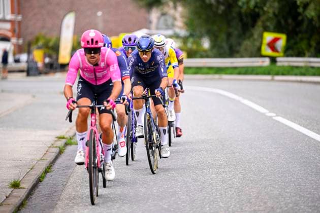 Flandrien 0.0 classic 2026 Cycling Race HAACHT, BELGIUM - SEPTEMBER 19 : Malecki Kamil (POL) of Pinarello Q36.5 Pro Cycling Team in the escape pack during the 28th edition of Flandrien 0.0 classic an UCI ProSeries 1.Pro one day cycling road race for Men Elite of 199.4 km with start in Brakel and finish in Haacht on September 19, 2026 in Haacht, Belgium, 19 09 2026 ( Motordriver Stephan Boone - Haacht Belgium  Copyright: xTomasxSiskx