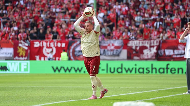 September 19, 2026, xrekx, Soccer 2. Bundesliga, 1 FC Kaiserslautern vs. Eintracht Braunschweig, left: Marlon Ritter, 1 FC Kaiserslautern. DFL and DFB regulations prohibit any use of photographs as image sequences and or quasi-video. Kaiserslautern