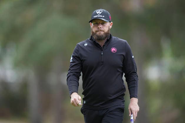 VIRGINIA WATER, ENGLAND - SEPTEMBER 19: Tyrrell Hatton (ENG) after holing a birdie putt on the 6th green during Round 3 at the BMW PGA, Golf Herren Championship at Wentworth Golf Club, Virginia Water on September 19, 2026 in Surrey, England The BMW PGA Championship