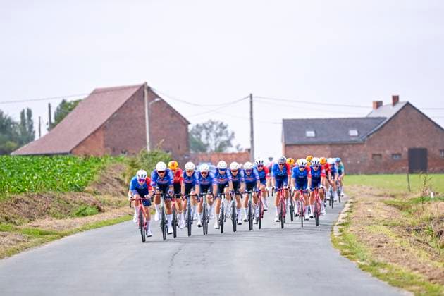 Flandrien 0.0 classic 2026 Cycling Race HAACHT, BELGIUM - SEPTEMBER 19 : Team Alpecin - Premier Tech in action during the 28th edition of Flandrien 0.0 classic an UCI ProSeries 1.Pro one day cycling road race for Men Elite of 199.4 km with start in Brakel and finish in Haacht on September 19, 2026 in Haacht, Belgium, 19 09 2026 ( Motordriver Stephan Boone - Haacht Belgium  Copyright: xTomasxSiskx