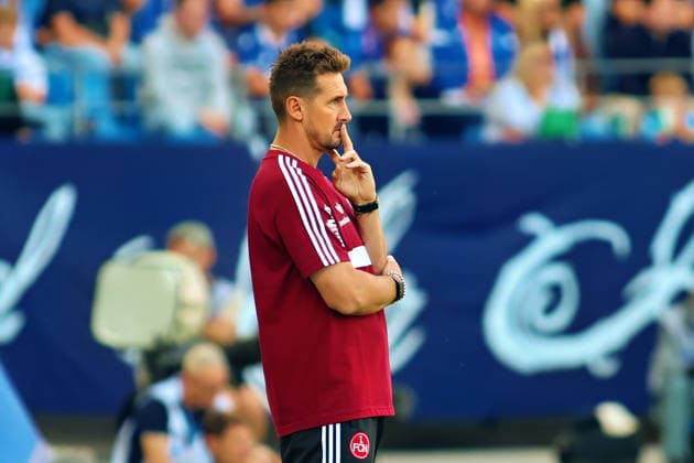 Miroslav Klose, FC Nuremberg, Head Coach, GER, SC Karlsruhe vs. FC Nuremberg Soccer, Matchday 6, 2026–2027 Season, 2. Bundesliga, September 19, 2026. DFL and DFB regulations prohibit any use of photographs as image sequences and or quasi-video. GER SC Karlsruhe vs. FC Nuremberg Soccer Matchday 6, 2026–2027 Season, September 19, 2026 Copyright: xEibner-Pressefoto JoergxHirschx EP_JHH
