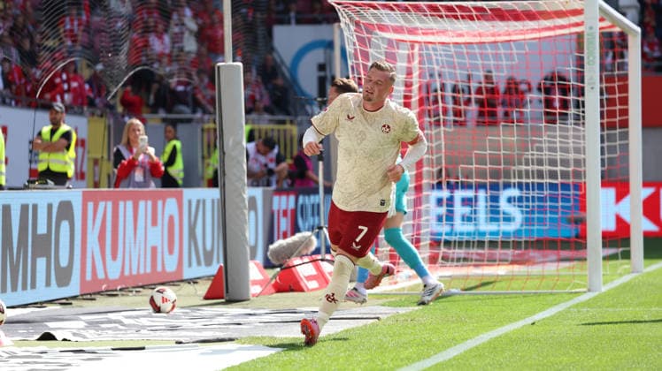 September 19, 2026, xrekx, Soccer, 2. Bundesliga, 1 FC Kaiserslautern vs. Eintracht Braunschweig, left: Marlon Ritter, 1 FC Kaiserslautern. DFL and DFB regulations prohibit any use of photographs as image sequences and or quasi-video. Kaiserslautern