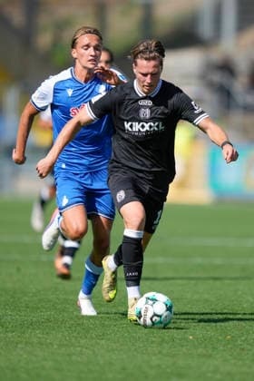 September 19, 2026, Dietmar Hopp Stadium, Hoffenheim, GER, 3rd Division, Matchday 7: TSG 1899 Hoffenheim II vs. SV Meppen, Luis Sprekelmeyer, SV Meppen 19. DFL regulations prohibit any use of photographs as image sequences and or quasi-video. Hoffenheim, Baden-Württemberg, Dietmar Hopp Stadium