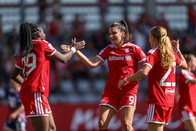 GER, Munich, FC Bayern Munich vs. FC Cologne, Google Pixel Women’s Bundesliga, Soccer, DFB, 2026–2027 Season, FC Bayern Campus, Matchday 5 in Pictures by Edna Imade, FC Bayern Munich Women 29, Goal, Celebration and Joy, Emotions, Jovana Damnjanovic, FC Bayern Munich Women 9 DFB DFL REGULATIONS PROHIBIT ANY USE OF PHOTOGRAPHS AS IMAGE SEQUENCES AND OR QUASI-VIDEO, September 19, 2026 Copyright: HMBxMedia HendrikxHamelau
