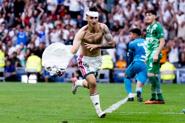Real Madrid U20 vs. Santiago Wanderers U20, U20 Intercontinental Cup, September 19, 2026, Santiago Bernabéu Stadium, Madrid, Spain. Roberto Martin of Real Madrid celebrates his goal during the U20 Intercontinental Cup final between Real Madrid and Santiago Wanderers at the Santiago Bernabéu Stadium, Madrid, Spain Madrid Santiago Bernabéu Stadium Madrid Spain Copyright: xAlejandroxMatiasxAcostax